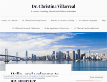 Tablet Screenshot of drchristinavillarreal.com